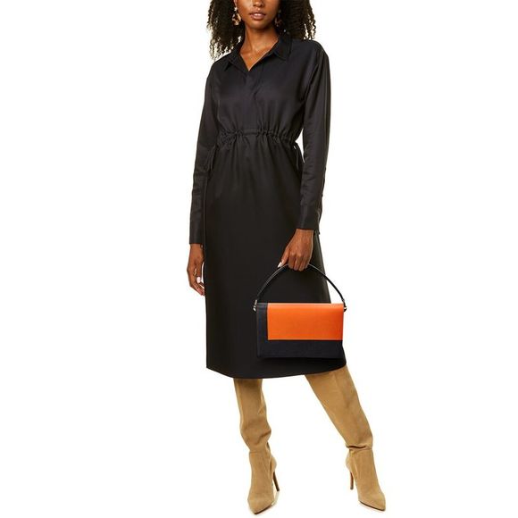 Valextra Swing Medium Leather Shoulder Bag - Picture 4 of 4